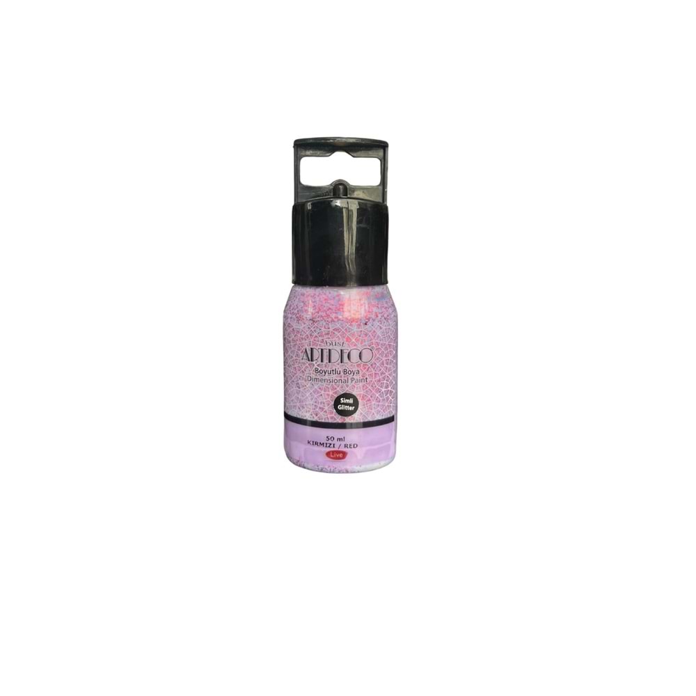 Artdeco Simli Boyutlu Boya 50ml Kırmızı 695