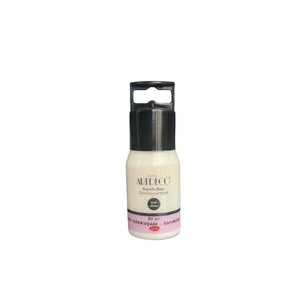 Artdeco Simli Boyutlu Boya 50ml Gökkuşağı 701
