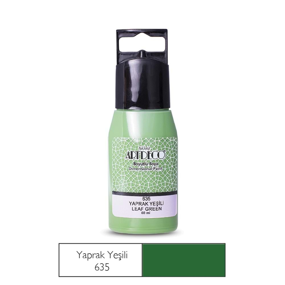 Artdeco Boyutlu Boya 60ml Yaprak Yeşili 635