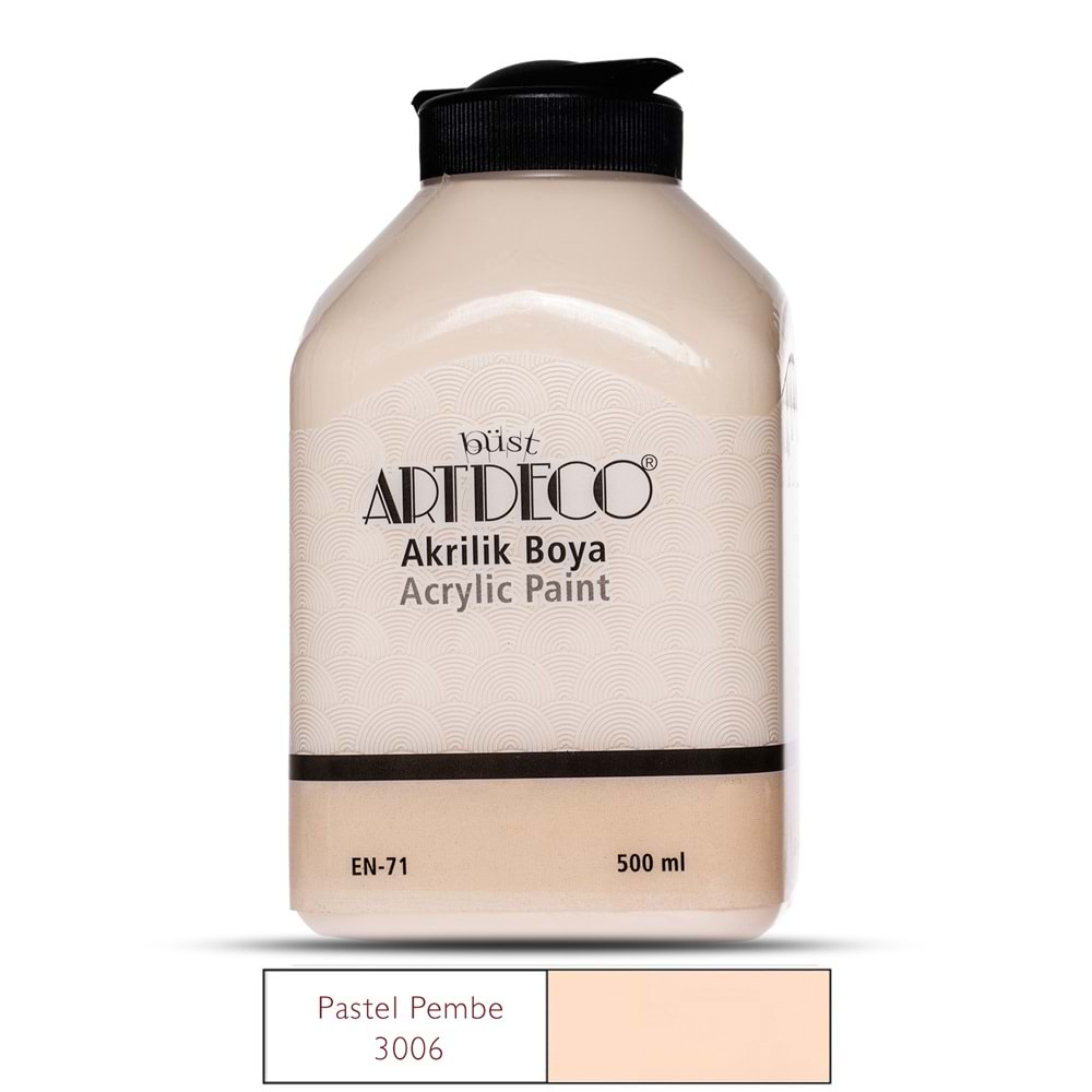 Artdeco Akrilik Boya 500ml Pastel Pembe 3006