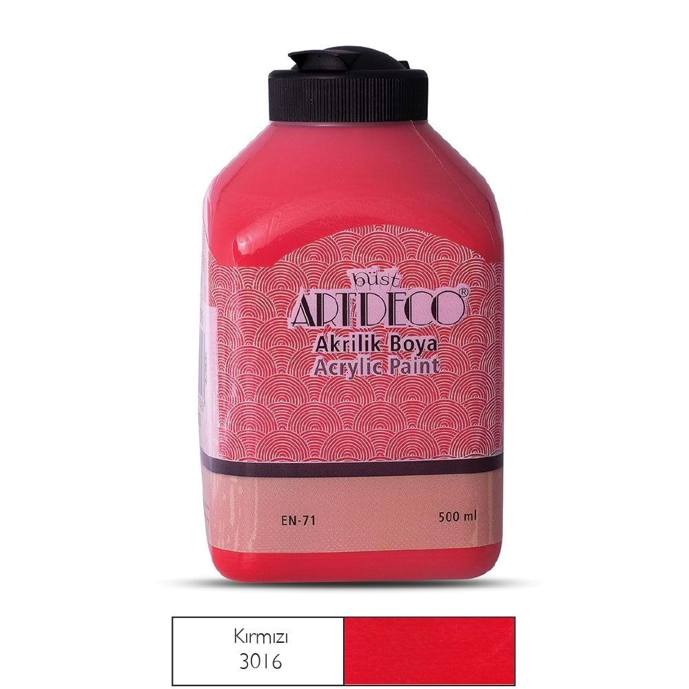 Artdeco Akrilik Boya 500ml Kırmızı 3016