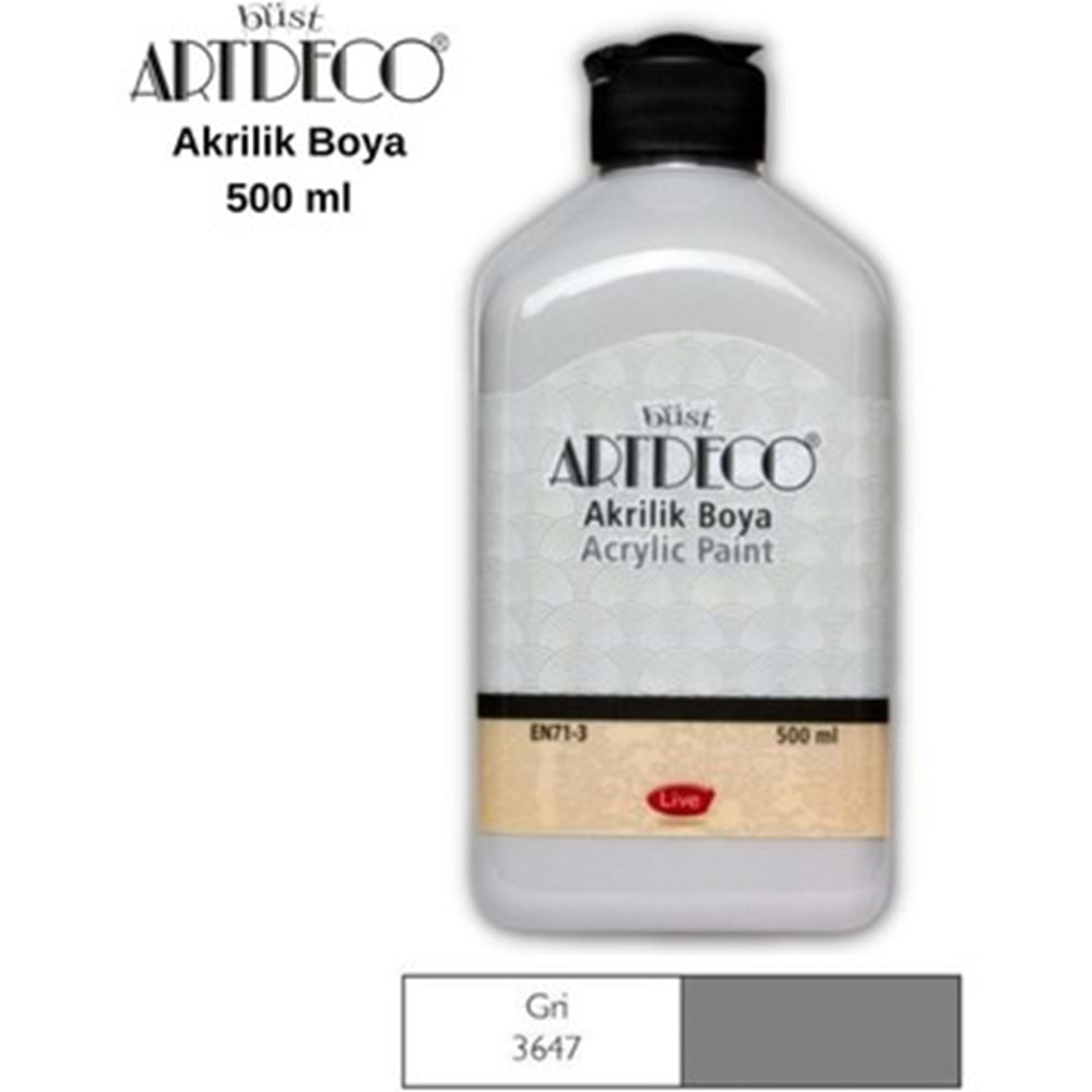 Artdeco Akrilik Boya 500ml Gri 3647