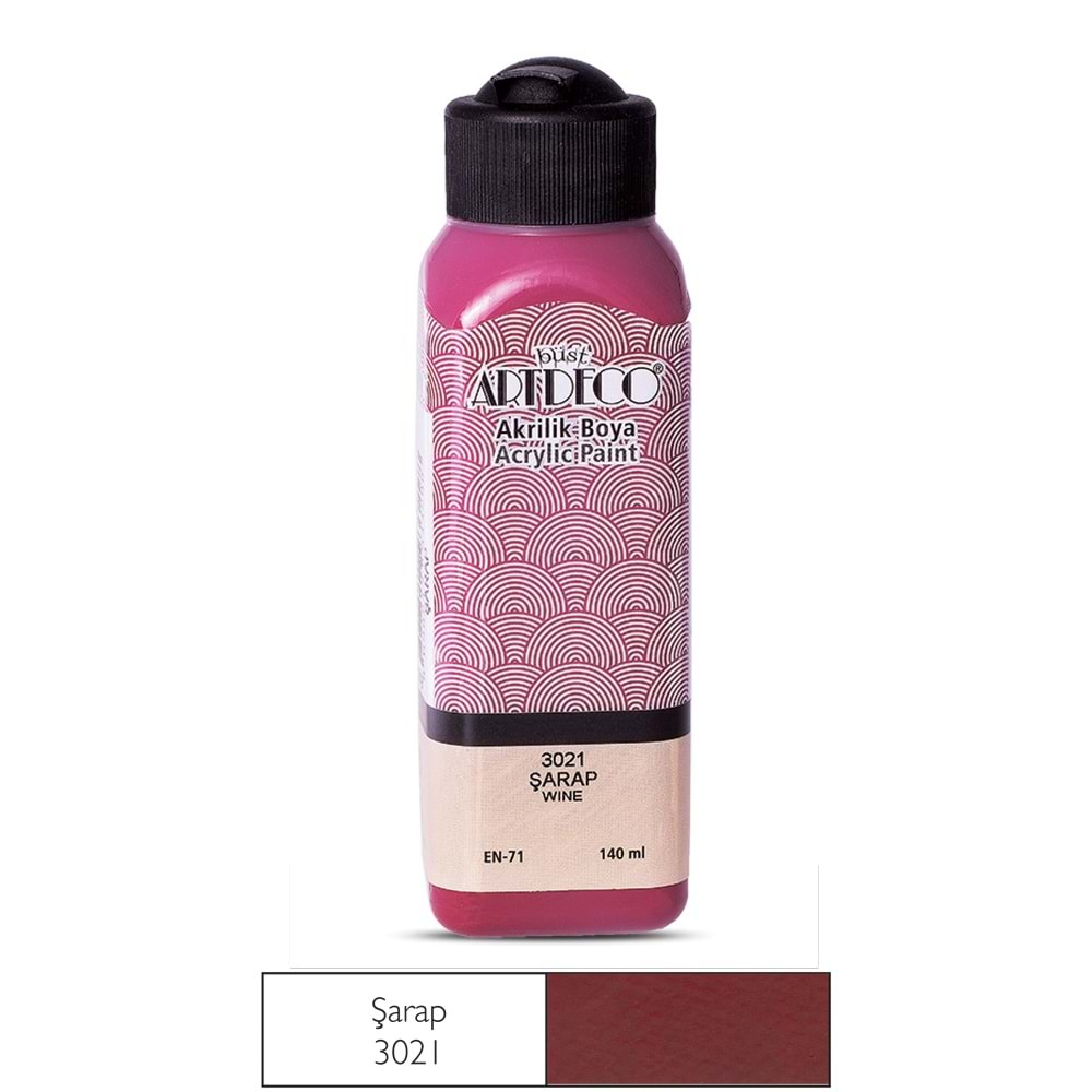 Artdeco Akrilik Boya 140ml Şarap 3021