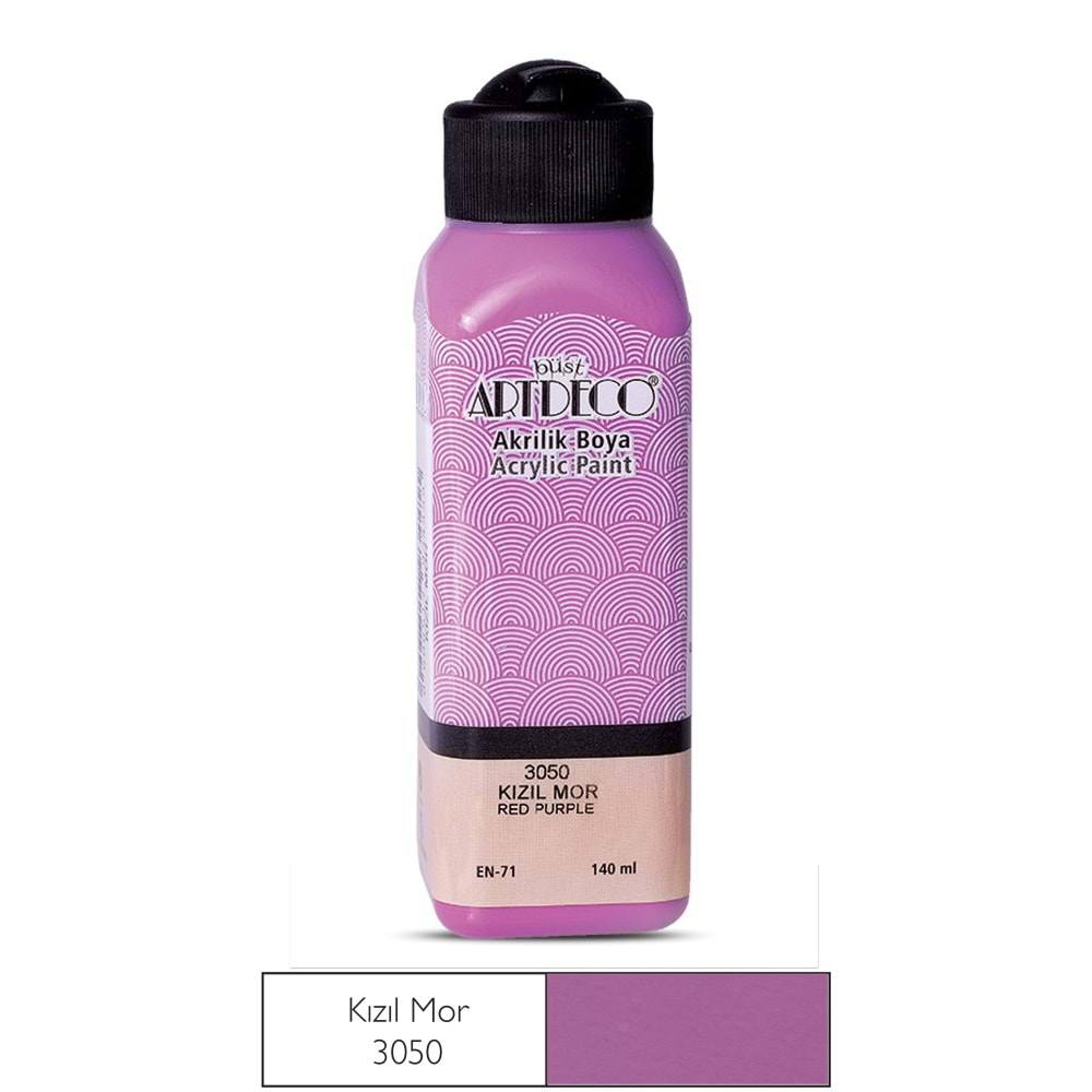 Artdeco Akrilik Boya 140ml Kızıl Mor 3050