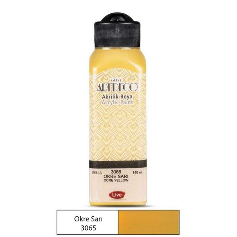 Artdeco Akrilik Boya 140ml Okre Sarı 3065