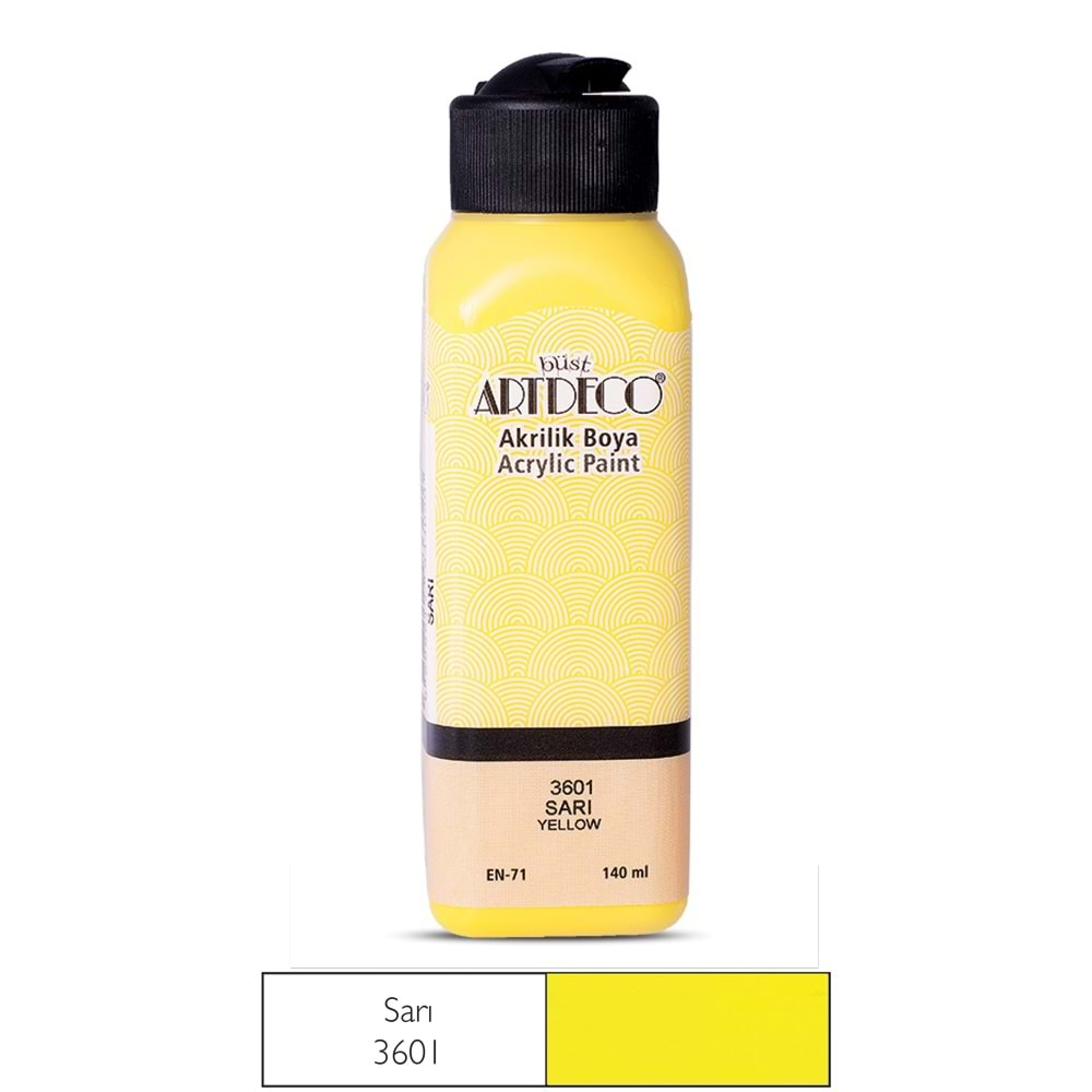 Artdeco Akrilik Boya 140ml Sarı 3601