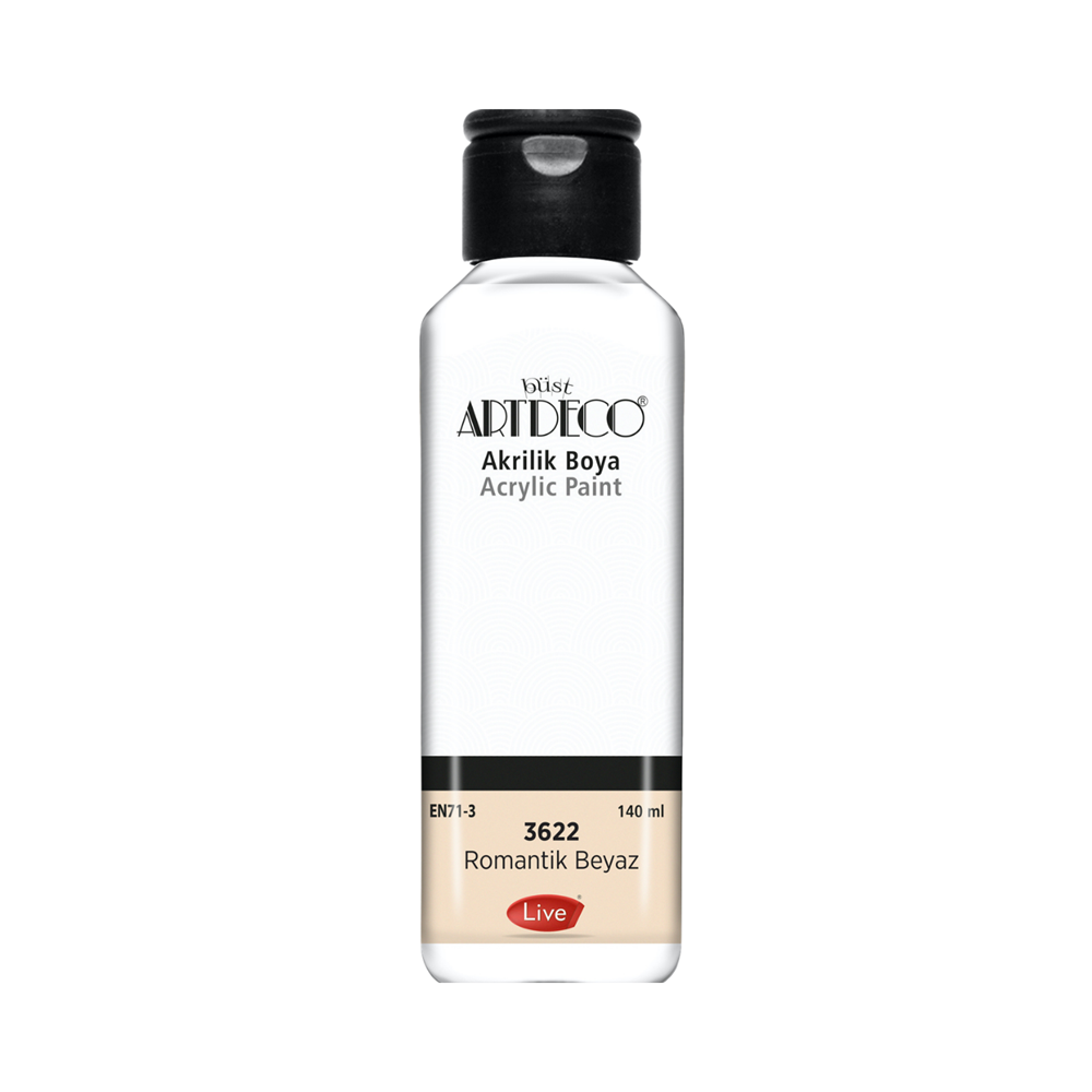 Artdeco Akrilik Boya 140ml Romantik Beyaz 3622