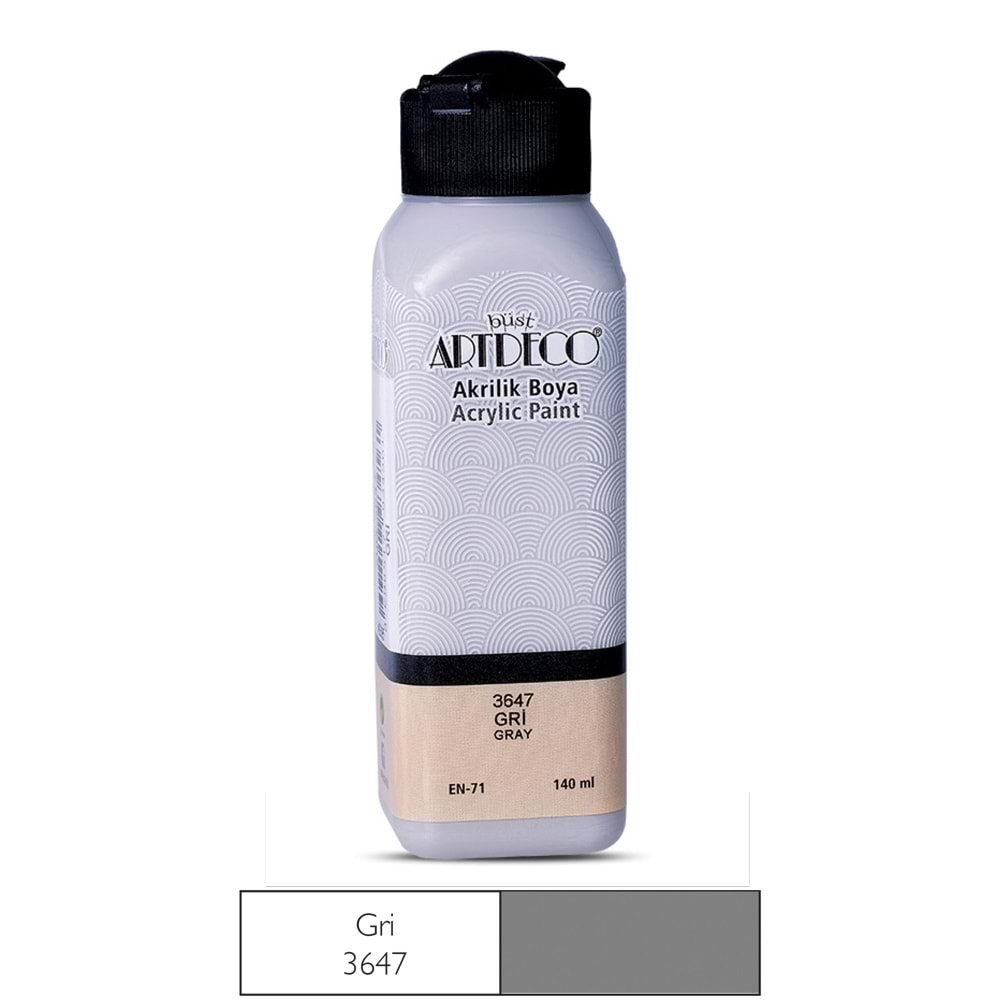 Artdeco Akrilik Boya 140ml Gri 3647