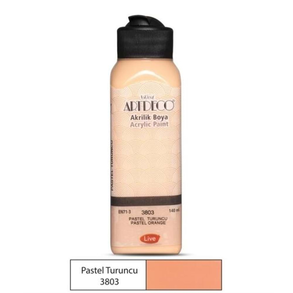 Artdeco Akrilik Boya 140 ml Pastel Turuncu 3803