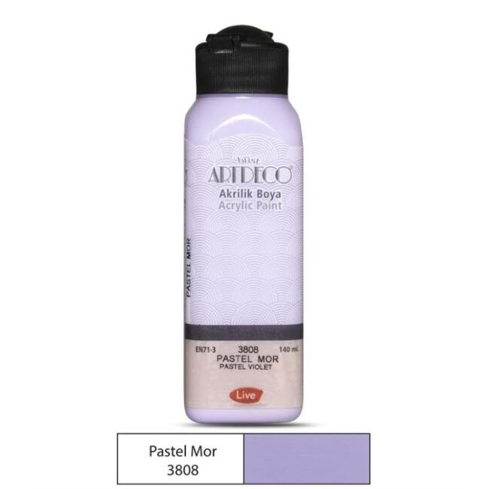 Artdeco Akrilik Boya 140 ml Pastel Mor 3808