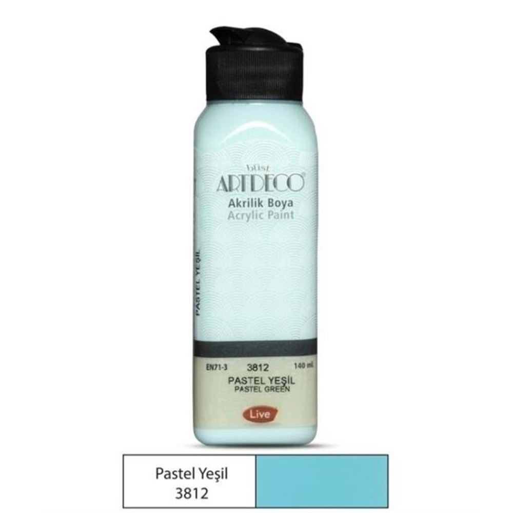 Artdeco Akrilik Boya 140 ml Pastel Yeşil 3812