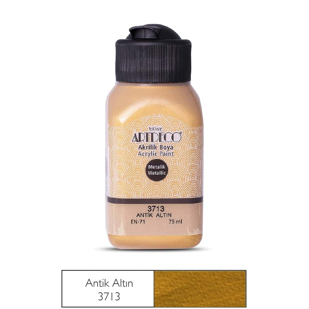 Artdeco Metalik Akrilik Boya 75ml Antik Altın 3713