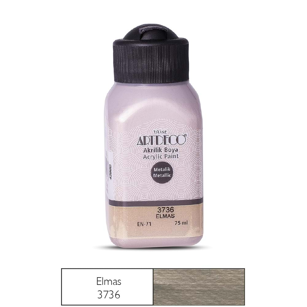 Artdeco Metalik Akrilik Boya 75ml Elmas 3736