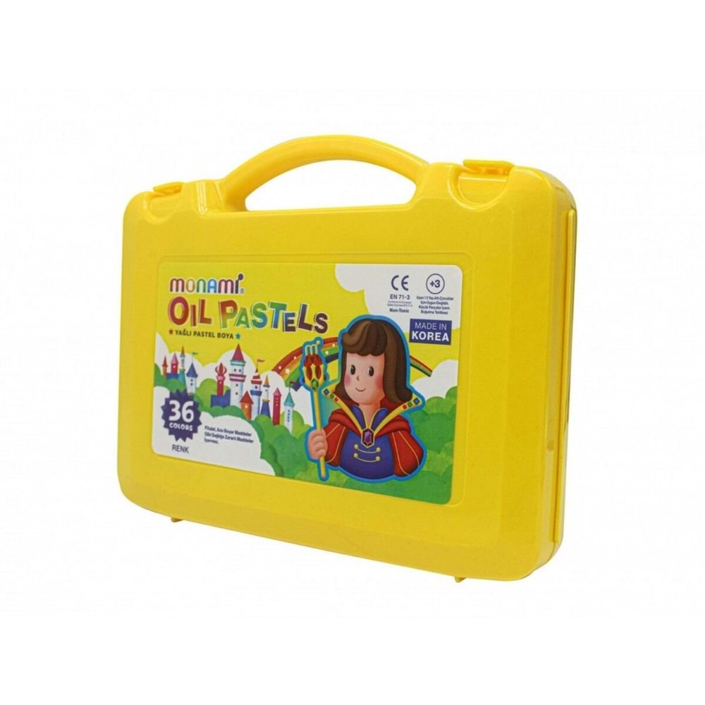 Monami Yağlı Pastel Boya 36 Renk Plastik Kutulu