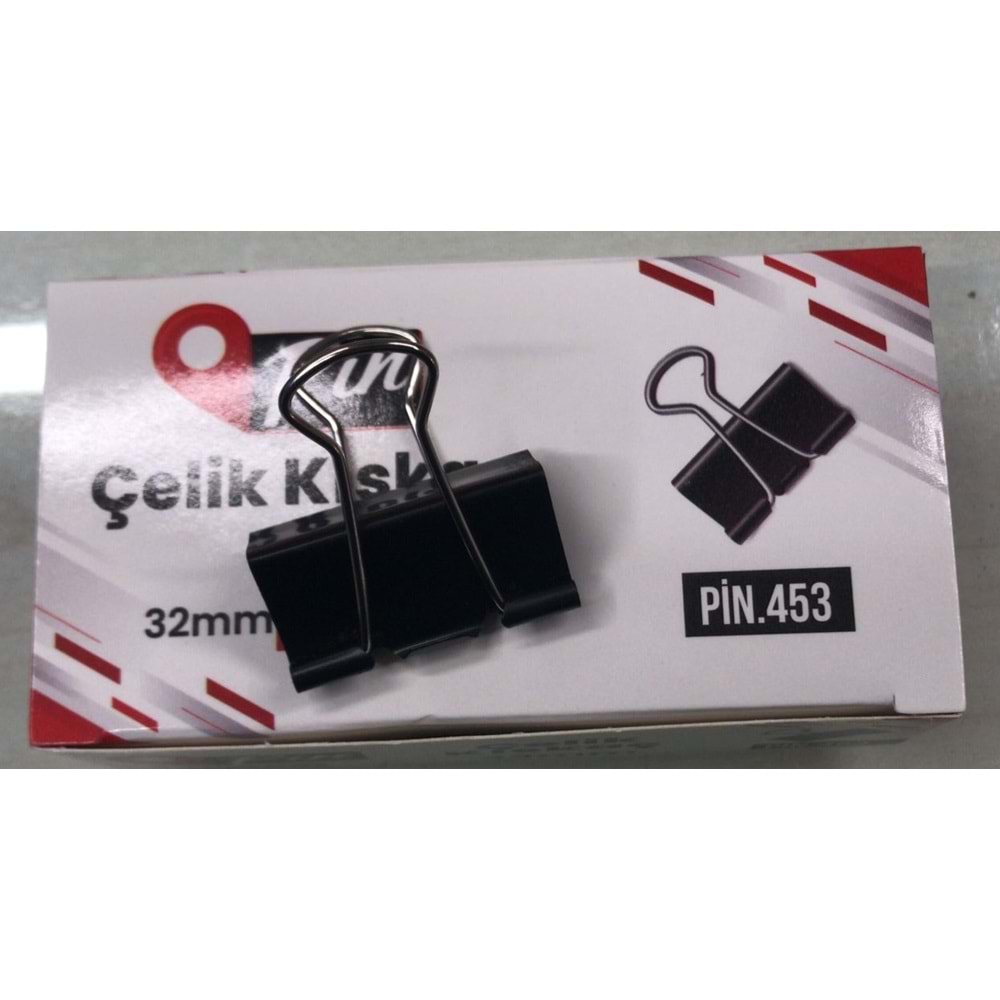 Pin Kıskaç Binder Klips Çelik 32 mm 1 Adet Fiyatıdır.