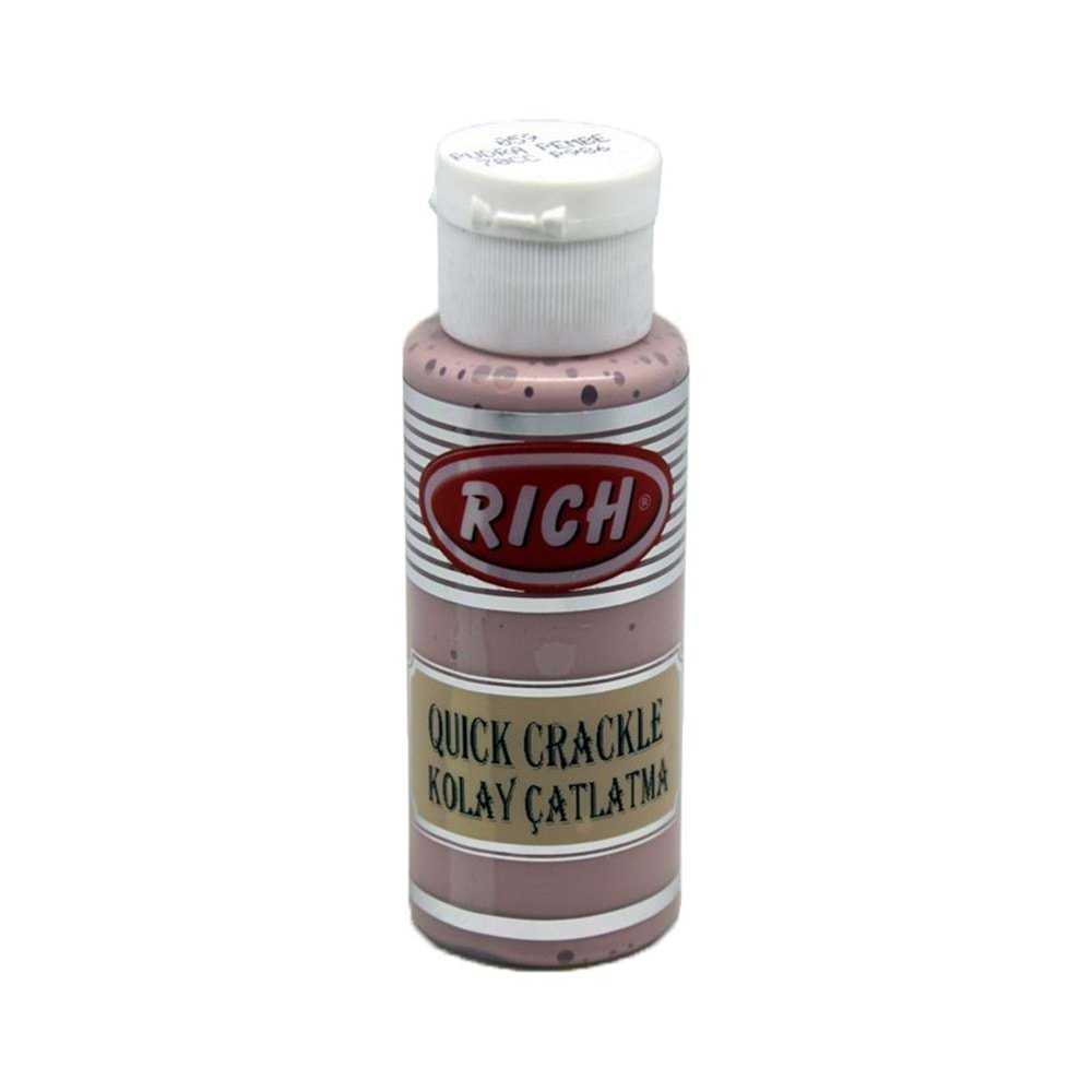 Rich Kolay Çatlatma Quick Crackle 60 ml Pudra Pembe