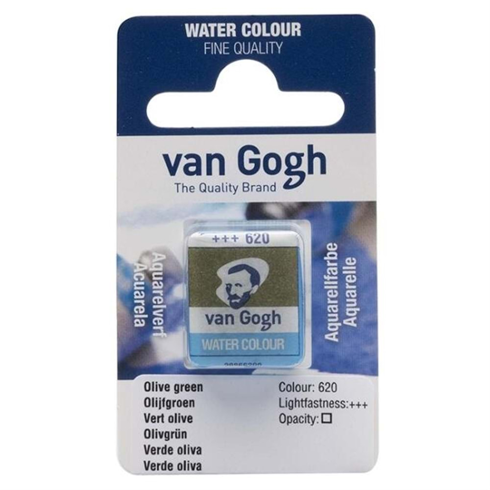 Talens Van Gogh Yarım Tablet Sulu Boya Olive Green 620