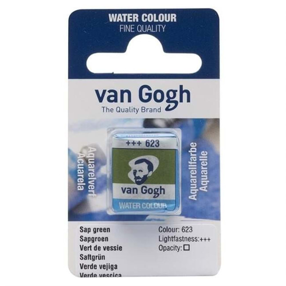 Talens Van Gogh Yarım Tablet Sulu Boya Sap Green 623