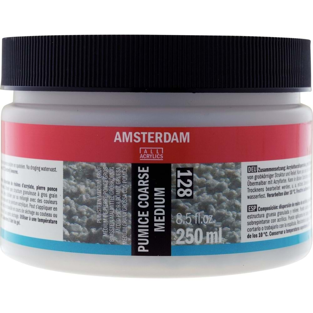 Amsterdam Pumice Coarse Medium Kalın Doku Pomza Medyum 250 ml 128