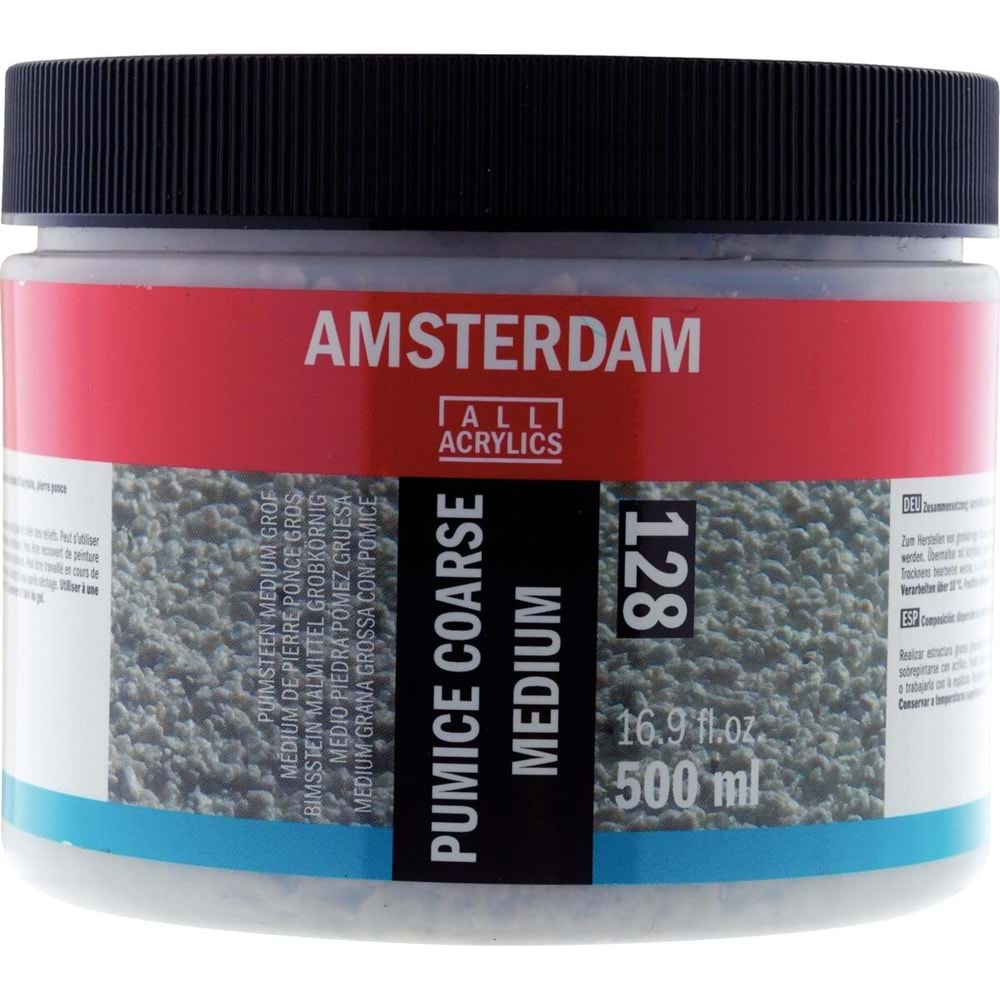 Talens Amsterdam Pumice Coarse Medium Süngertaşı 128 Kalın Grenli Medyum 500 ml.