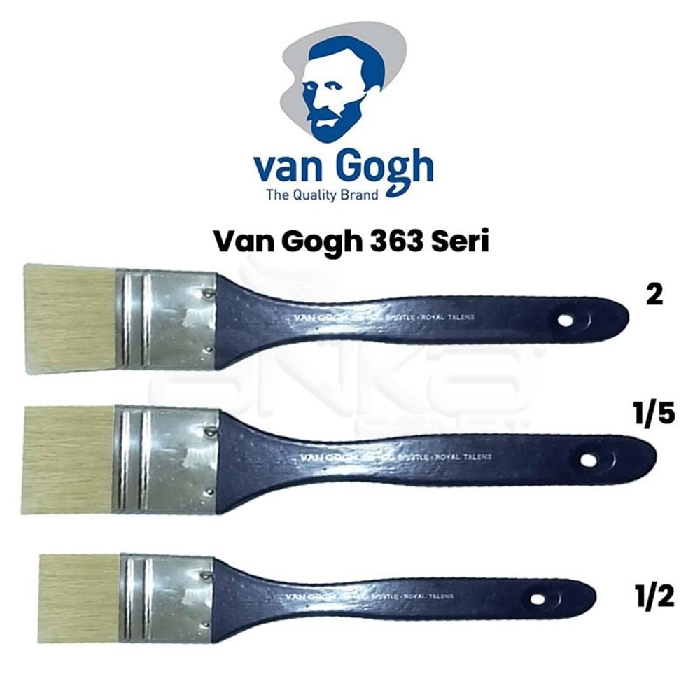 Van Gogh Beyaz Kıl Vernik Fırçası Seri 363 No:1 1/2