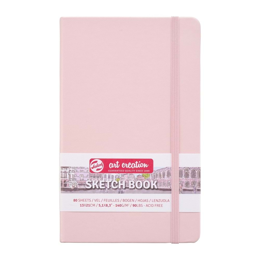 Talens Art Creation Sketch Book Eskiz Defteri 80 Yaprak 140 g 13x21 cm Pastel Pembe