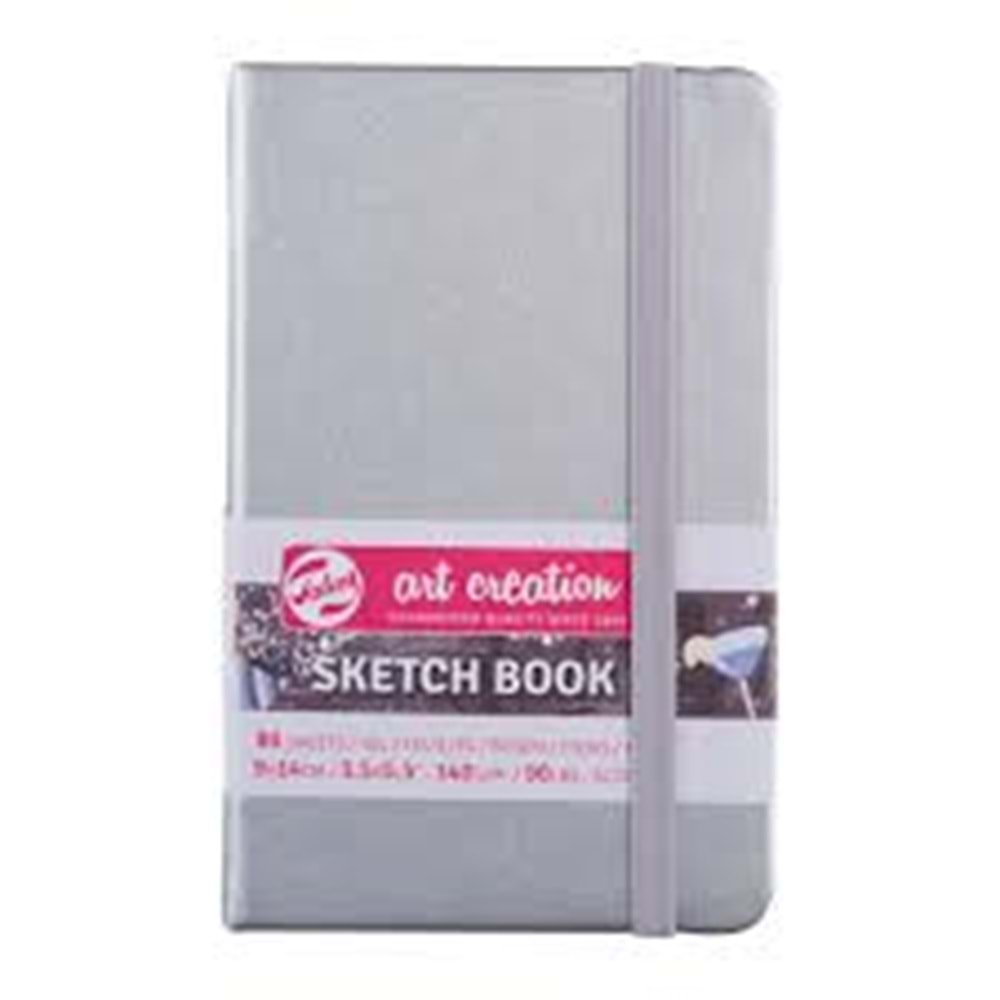 Talens Art Creation Sketch Book Eskiz Defteri 80 Yaprak 140 g 9x14 cm Shiny Silver