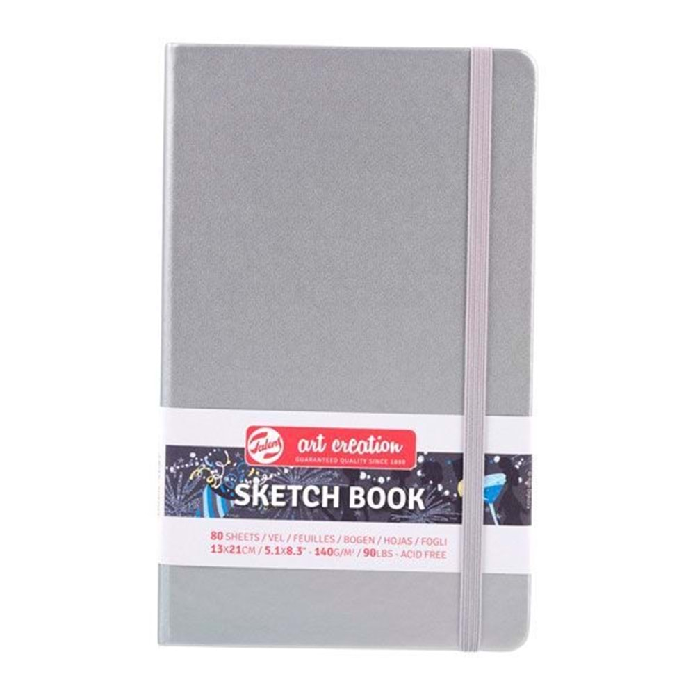 Talens Art Creation Sketch Book Eskiz Defteri 80 Yaprak 140 g 13x21 cm Shiny Silver