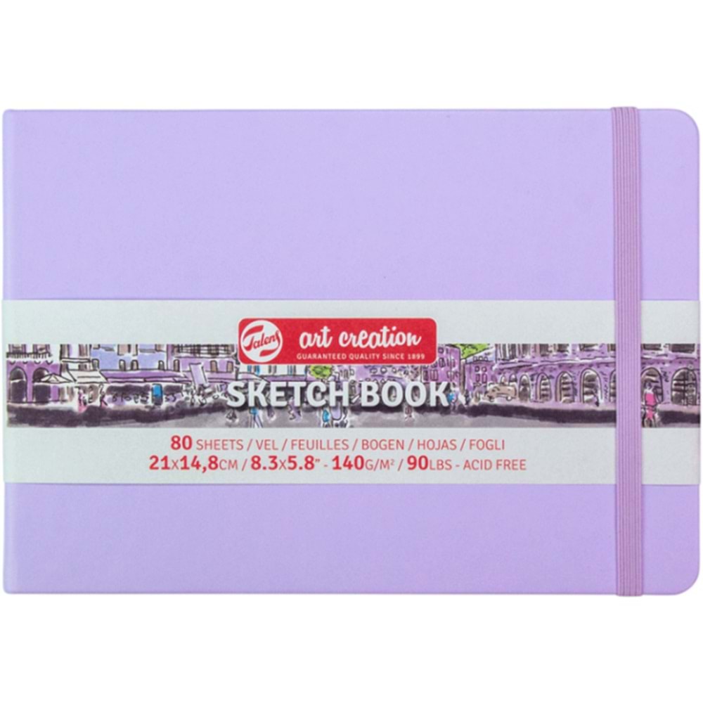Talens Art Creation Sketch Book Eskiz Defteri 80 Yaprak 140 g A5 Pastel Mor
