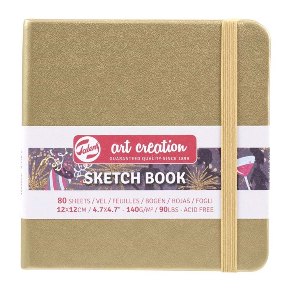 Talens Art Creation Sketch Book Eskiz Defteri 80 Yaprak 140 g 12x12 cm White Gold