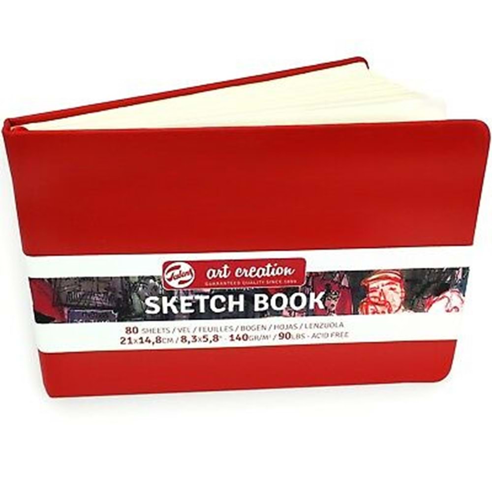 Talens Art Creation Sketch Book Eskiz Defteri 80 Yaprak 140 g A5 Kırmızı