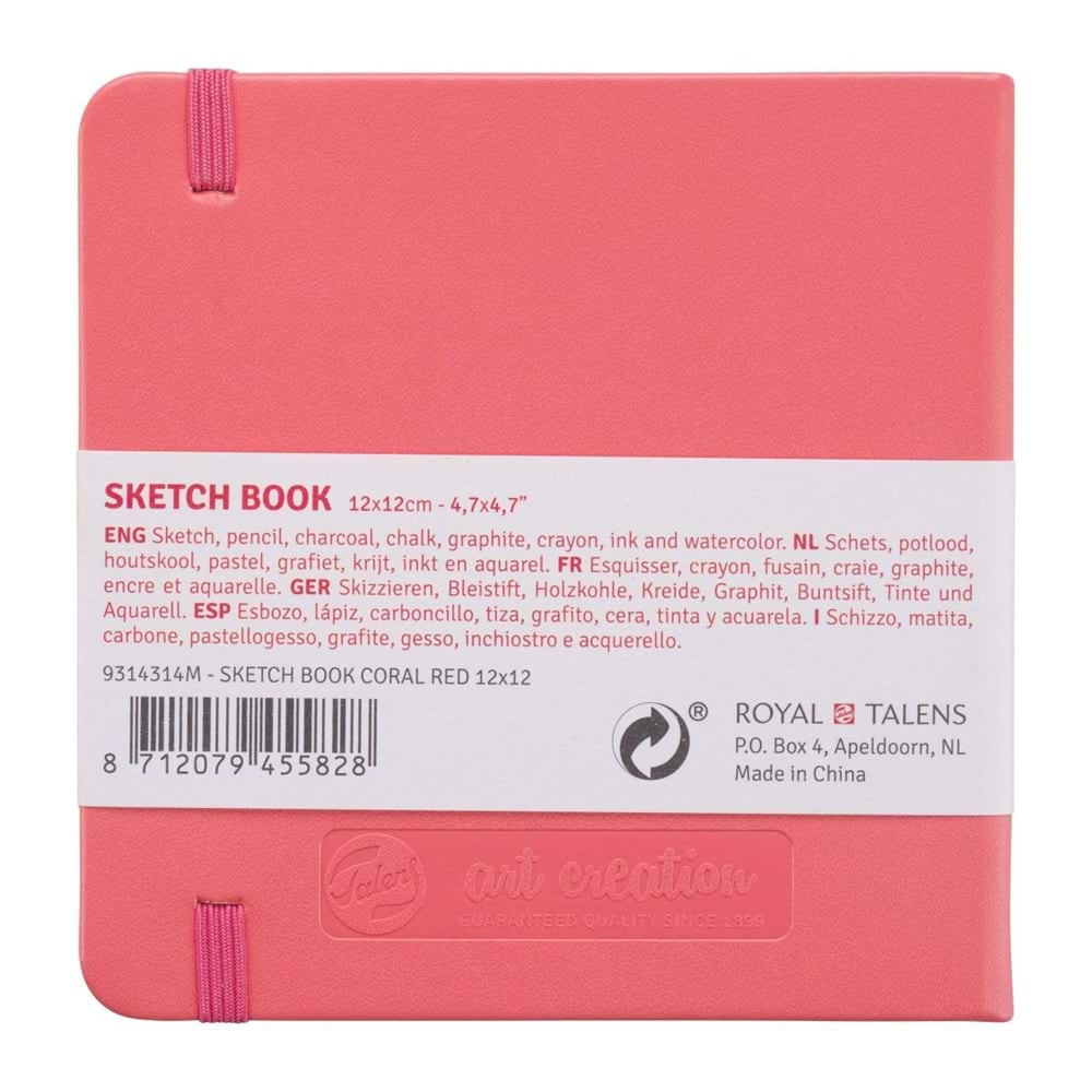 Talens Art Creation Sketch Book Eskiz Defteri 80 Yaprak 140 g 12x12 cm Mercan