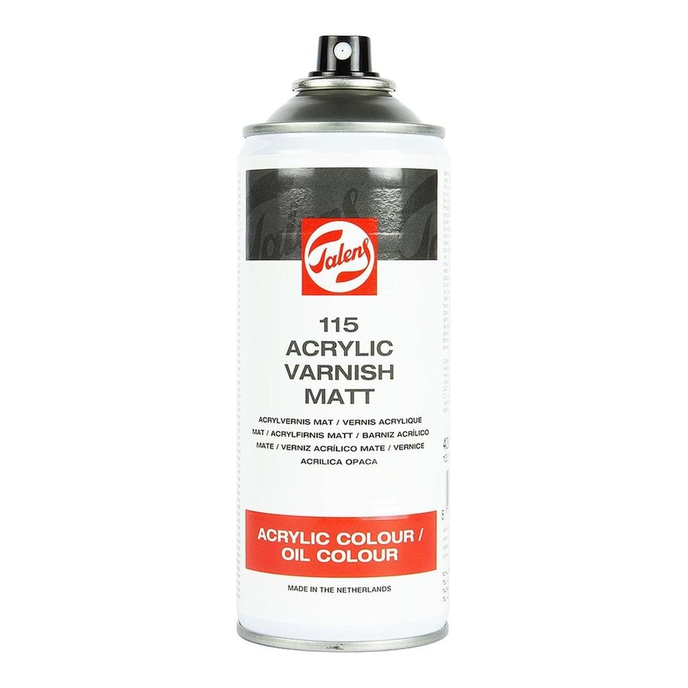 Talens Acrylic Picture Varnish Matt 115 Mat Yağlıboya ve Akrilik Verniği 400 ml Sprey