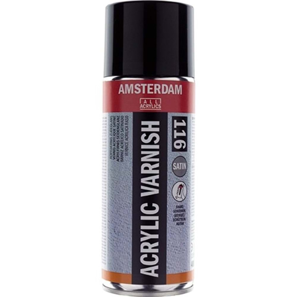 Talens Amsterdam Acrylic Varnish Satin 116 Akrilik Boya Verniği Saten 400 ml Sprey