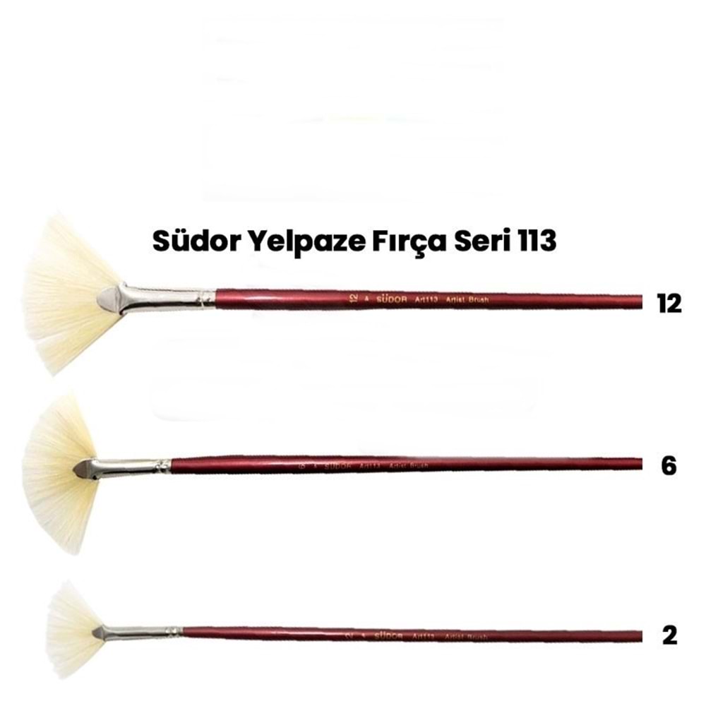 Südor Seri 113 Yelpaze Fırça No:6