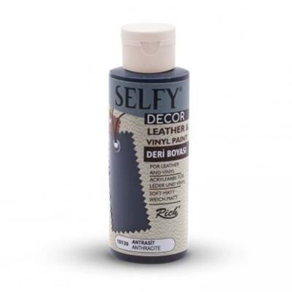 Rich Selfy Decor Deri Boyası 120 cc 10139 Antrasit