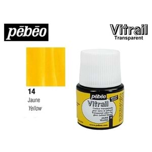 Pebeo Vitrail Solvent Bazlı Transparan Cam Boyası 45ml Yellow 14