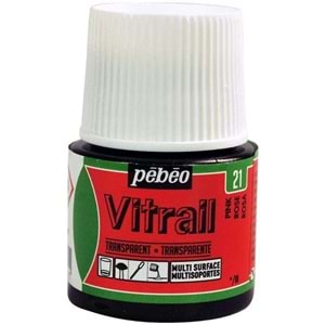 Pebeo Vitrail Solvent Bazlı Transparan Cam Boyası 45ml Pink 21