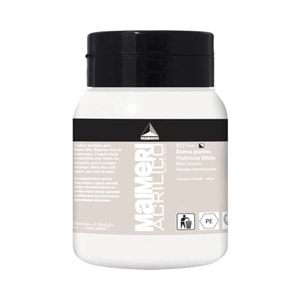 Maimeri Acrilico Akrilik Boya 500ml No: 017 Platinium White