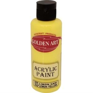 Golden Art Akrilik Boya 120ml - Limon Sarı