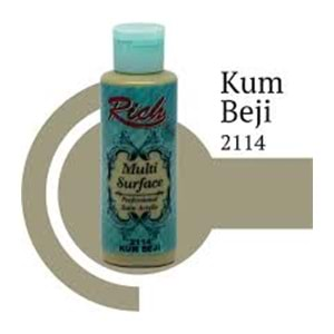 Rich Multi Surface Akrilik Boya 120ml 2114 Kum Beji