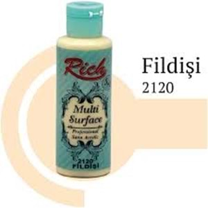 Rich Multi Surface Akrilik Boya 120ml 2120 Fildişi