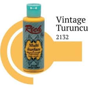 Rich Multi Surface Akrilik Boya 120ml 2132 Vintage Turuncu