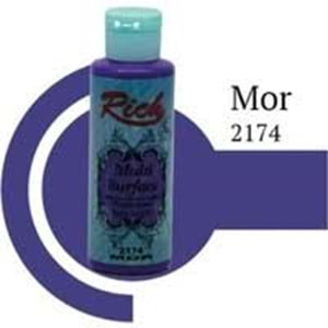 Rich Multi Surface Akrilik Boya 120ml 2174 Mor