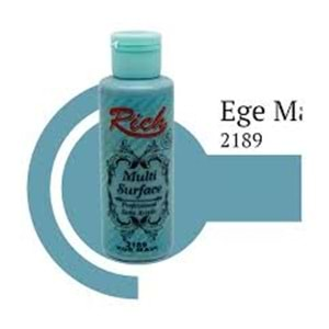 Rich Multi Surface Akrilik Boya 120ml 2189 Ege Mavi