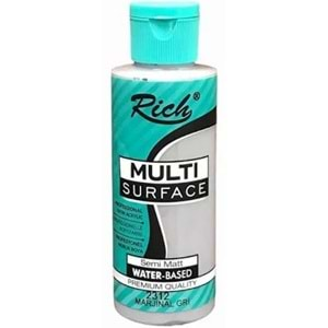 Rich Multi Surface Akrilik Boya 120ml 2312 Marjinal Gri