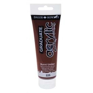 Daler Rowney Graduate Akrilik Boya 120 ml Burnt Umber 225