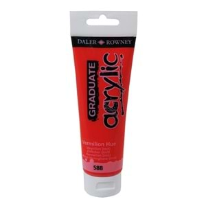 Daler Rowney Graduate Akrilik Boya 120 ml Vermilion Hue 588