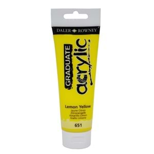 Daler Rowney Graduate Akrilik Boya 120 ml Lemon Yellow 651