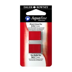 Daler Rowney Aquafine Sulu Boya Tablet 2 li Alizarin Crimson/Rose Madder Hue